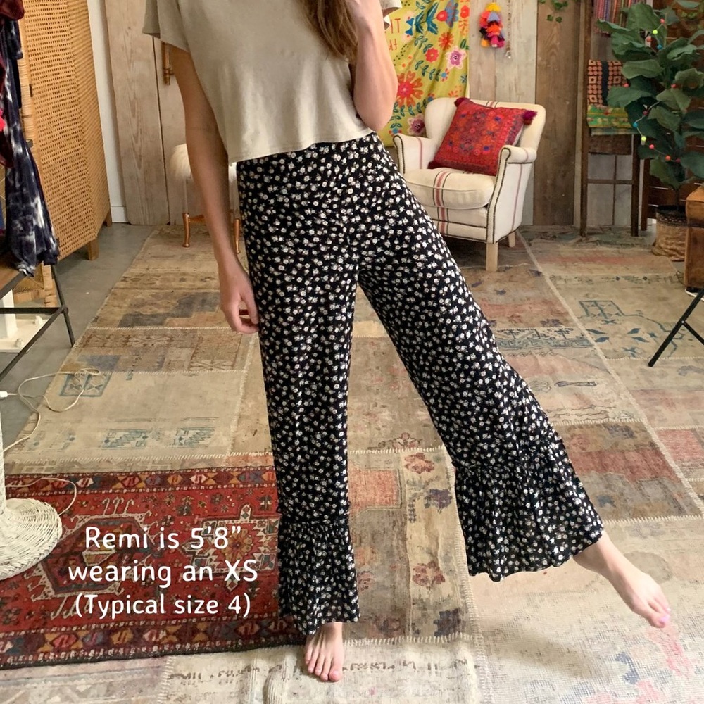 Natural Life Boho Palazzo Flare Bell Bottom Pants